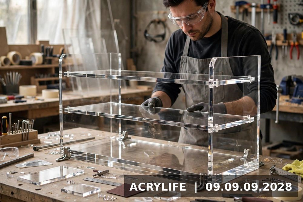 Đặt làm kệ mica trưng bày dược phẩm theo yêu cầu