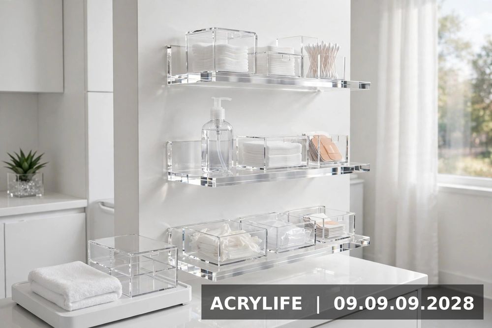 Mẹo bố trí kệ mica phòng khám tối ưu diện tích