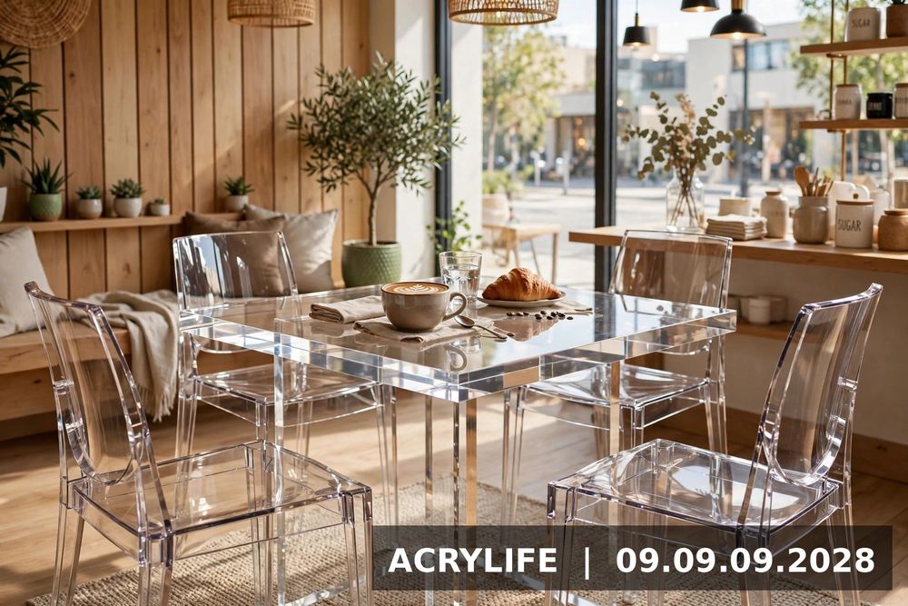 Vì sao quán cafe chuộng bàn ghế mica?