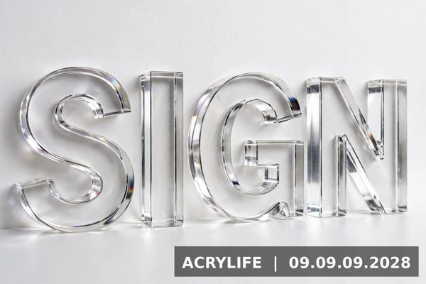 Chữ mica hút nổi Acrylife