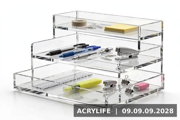 Kệ mica để bàn đa tầng Acrylife