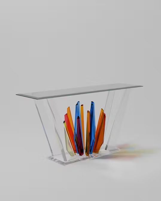 Bàn Console Mica Acrylife – Starburst Console Table ảnh 3