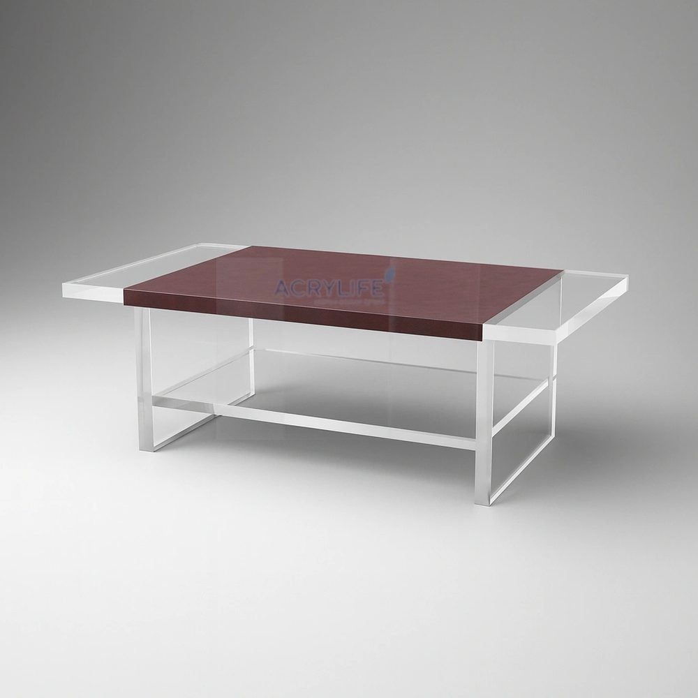 Bàn Mica Acrylife - Leather Wrap Coffee Table