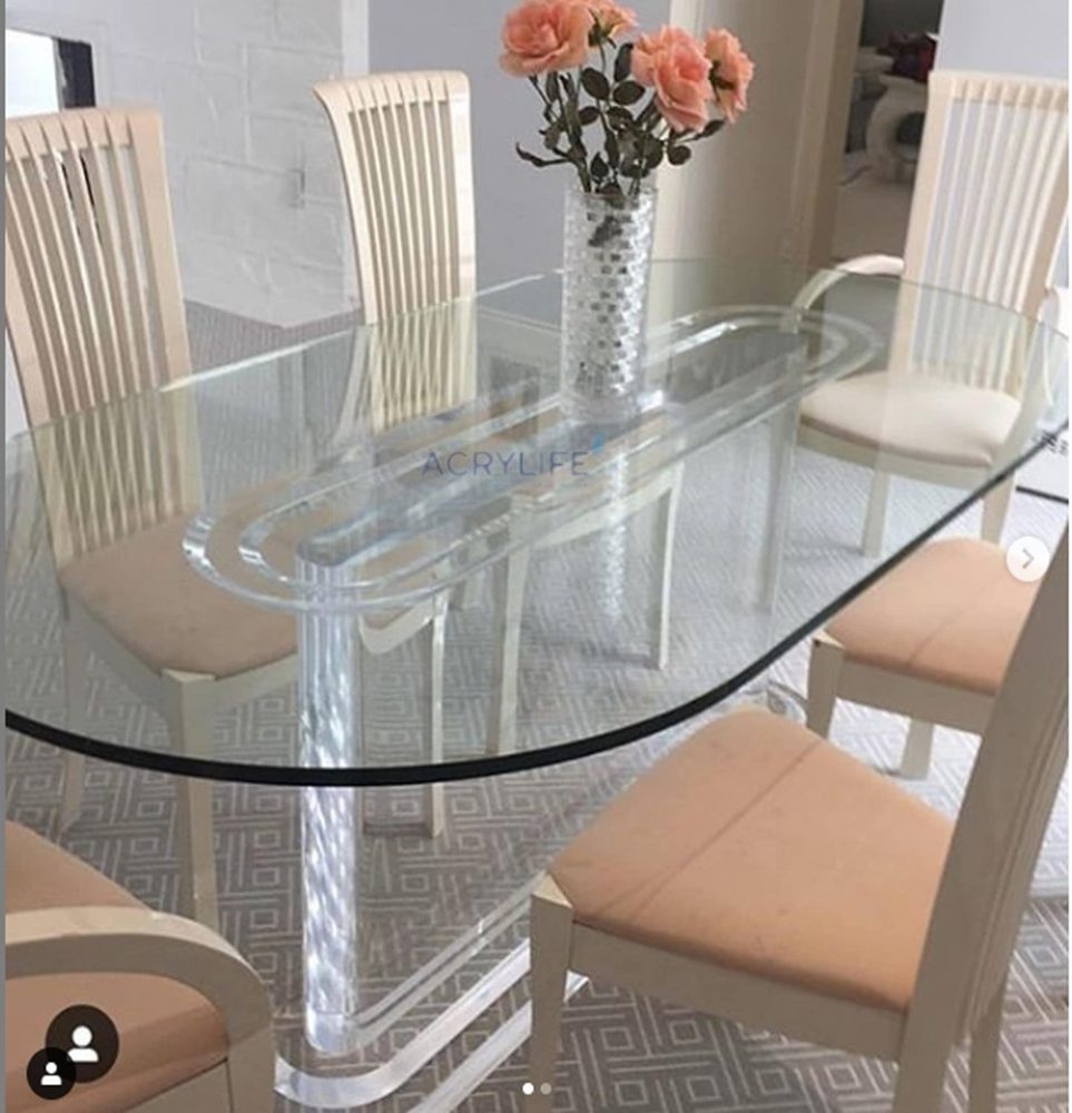Bàn Mica Acrylife - Olympus Dining Table ảnh 2