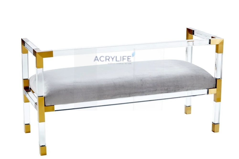 Bàn Mica Acrylife - Settee Acrylic Bench ảnh 3
