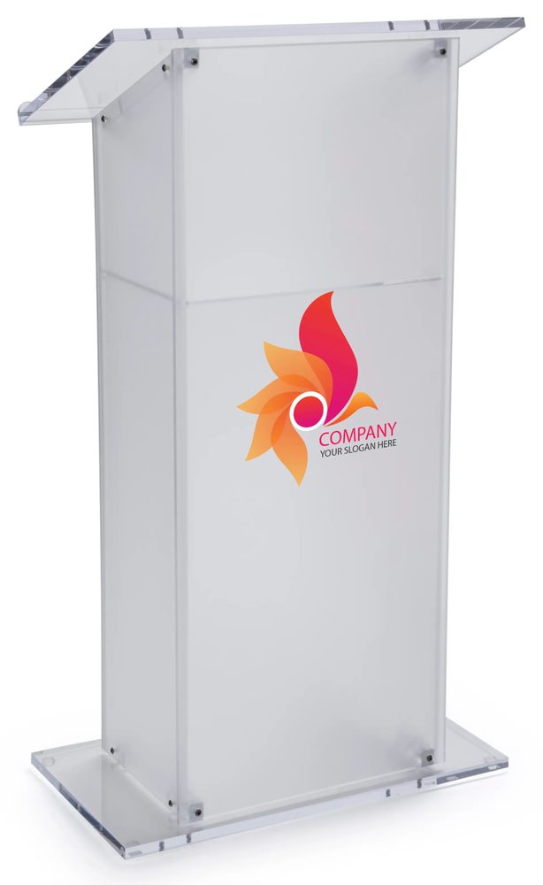 Bục phát biểu mica Acrylife panel in UV tùy chỉnh ảnh 2