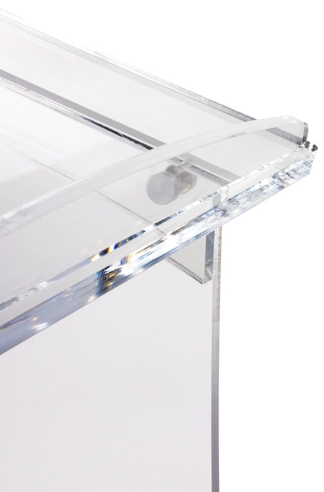 Bục phát biểu mica Acrylife chống lóa với thiết kế tùy chỉnh & in UV ảnh 3