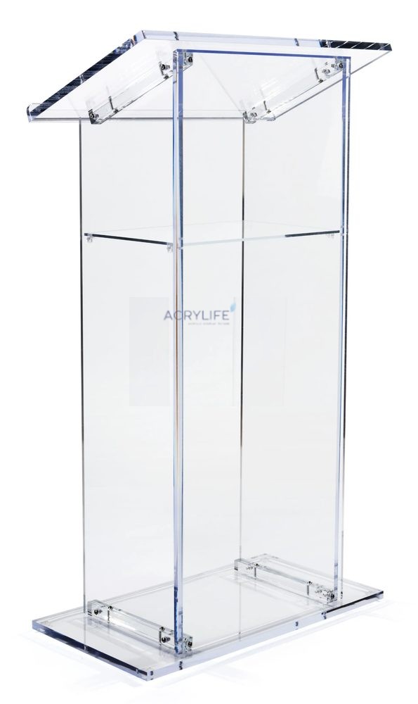 Bục phát biểu mica Acrylife đặt sàn trong suốt