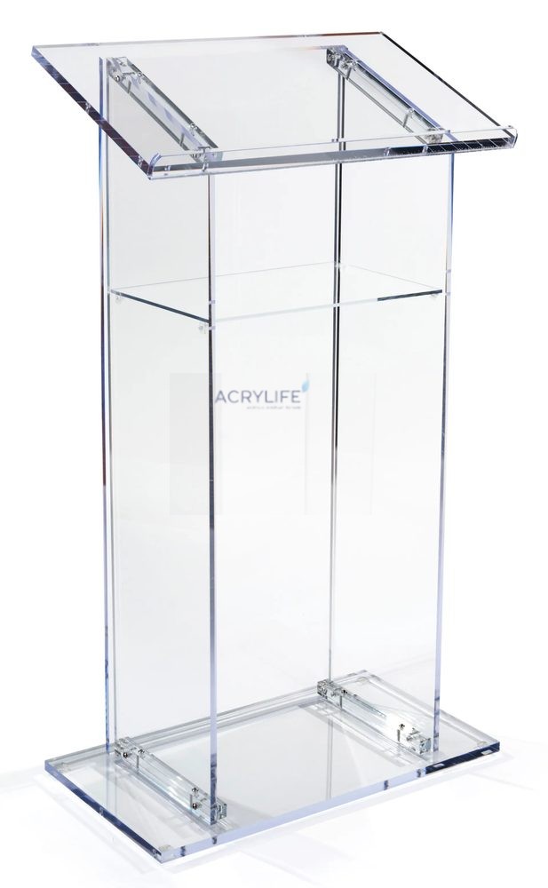 Bục phát biểu mica Acrylife đặt sàn trong suốt ảnh 2
