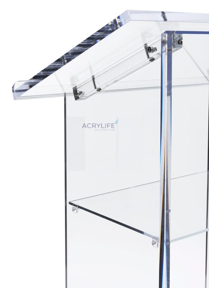Bục phát biểu mica Acrylife đặt sàn trong suốt ảnh 3