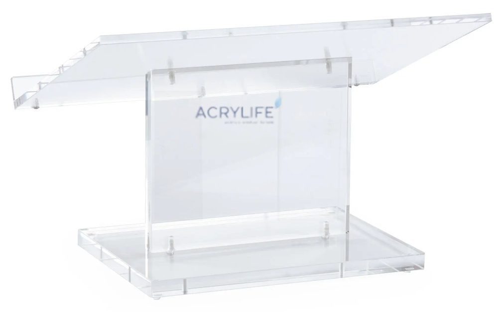 Bục phát biểu mica Acrylife để bàn – trong suốt