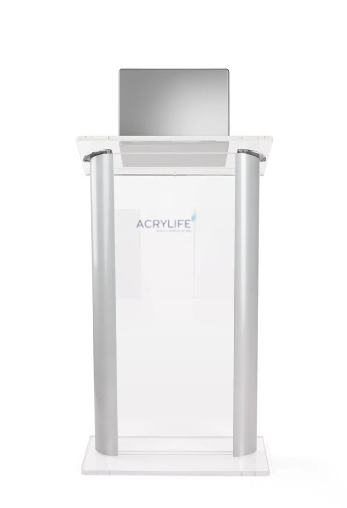 Bục phát biểu mica Acrylife nhôm hiện đại ảnh 3