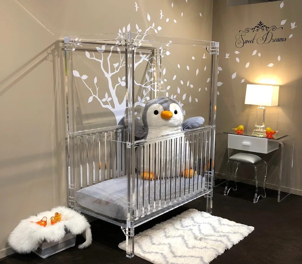 Cũi Mica Acrylife - Sweet Dreams Crib with Canopy