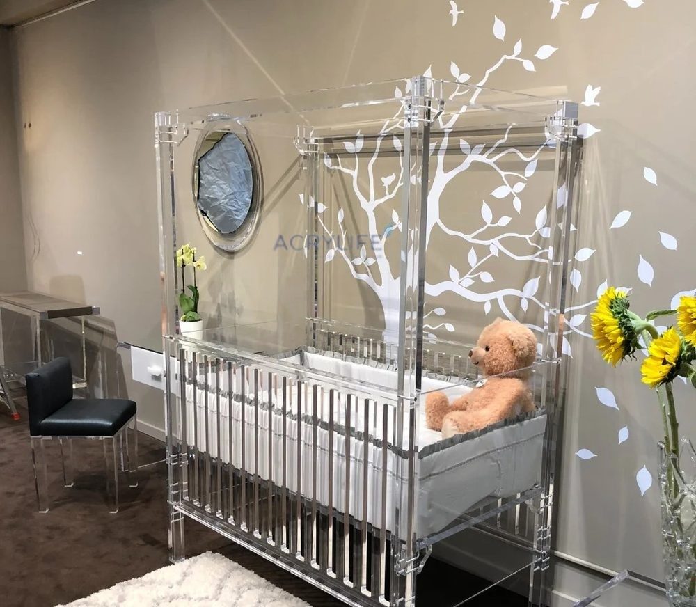 Cũi Mica Acrylife - Sweet Dreams Crib with Canopy ảnh 2