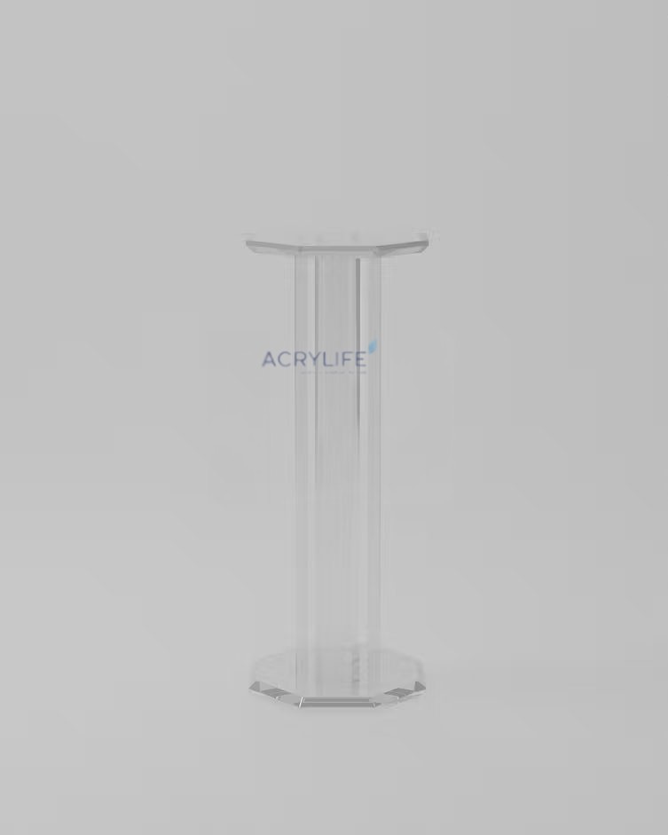 Kệ Trưng Bày Tác Phẩm Mica Acrylife – Octagon Pedestal ảnh 2
