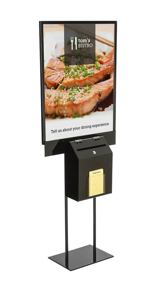 Giá Treo Poster Màu Đen Kèm Hộp Phiếu Mica Acrylife – Khung Hai Mặt 56 × 71 cm