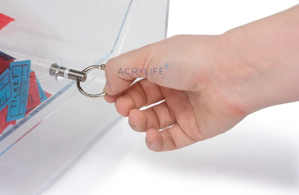 Hòm Quay Rút Thăm Mica Acrylife Trong Suốt – Thiết Kế Bát Giác – Đường Kính 55 cm ảnh 3