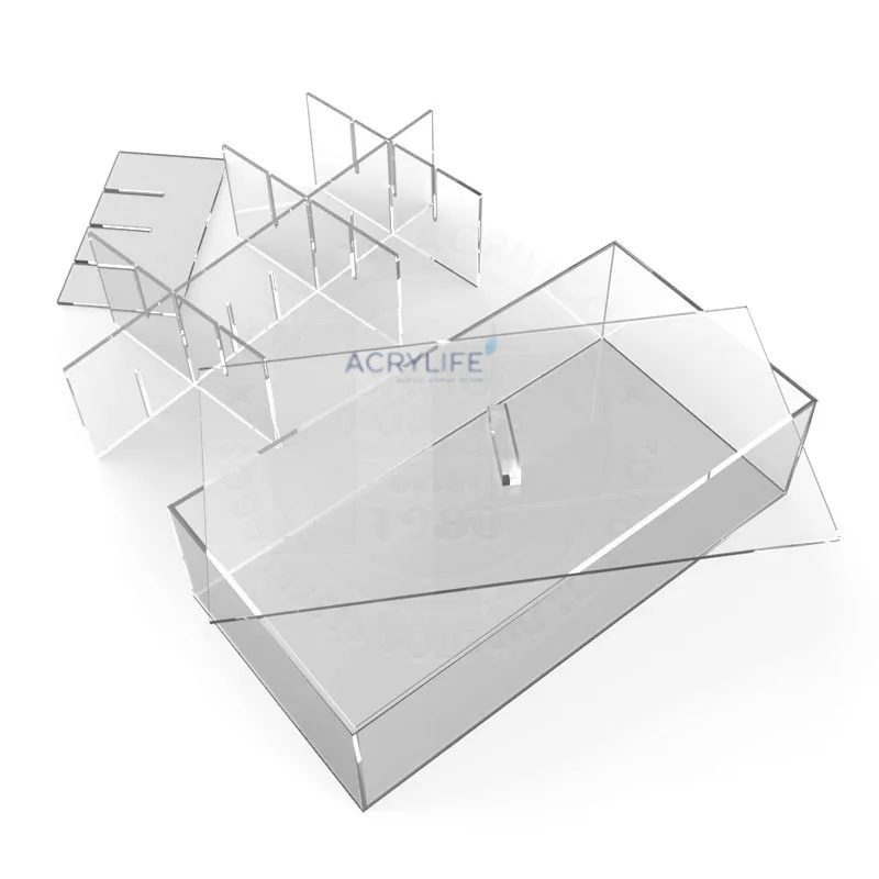 Hộp Chia Ngăn Điều Chỉnh Bằng Mica Acrylife – 17×33×9 cm ảnh 3