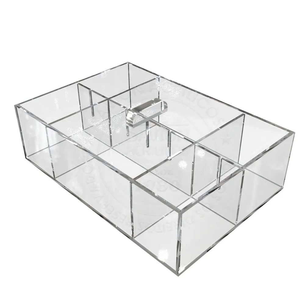 Hộp Chia Ngăn Điều Chỉnh Bằng Mica Acrylife – 25×12×7 cm ảnh 3