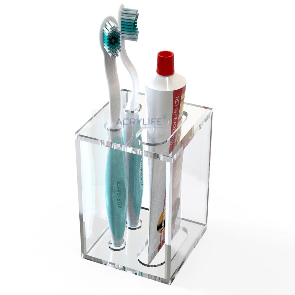 Hộp Đựng Bàn Chải Đánh Răng Bằng Mica Acrylife – 8×8×11 cm ảnh 2