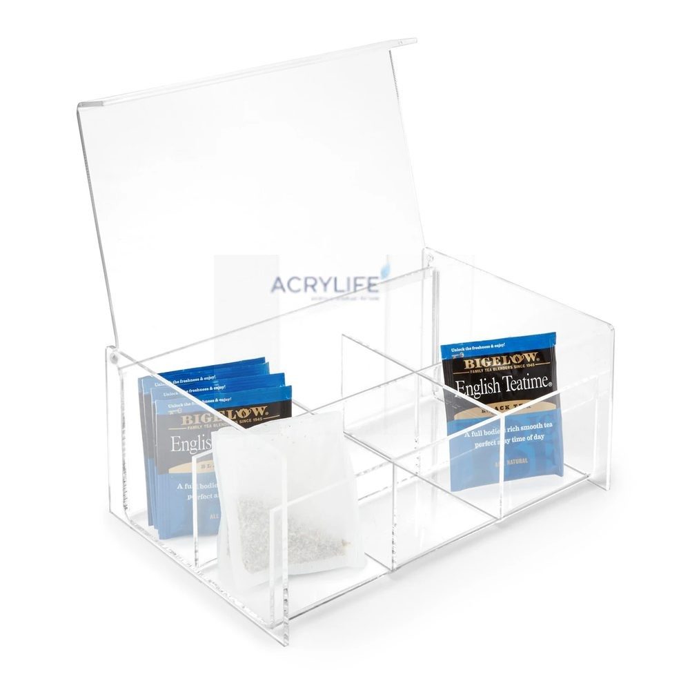 Hộp đựng trà túi lọc Mica Acrylife 6 ngăn - Tea Bag Box NB22 ảnh 2