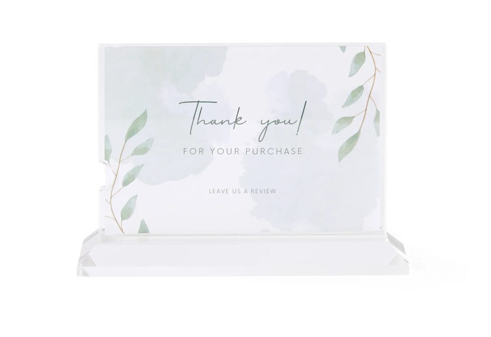 Kệ Menu Mica Acrylife Để Bàn – 10 × 15 cm – Hai Mặt Ngang ảnh 2