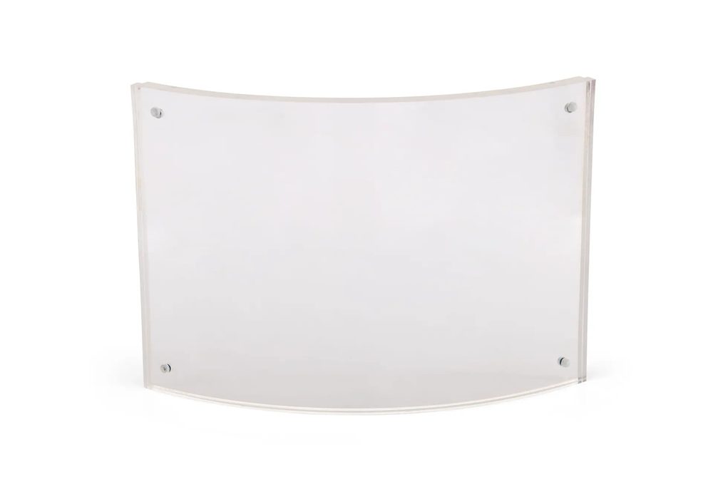 Kệ Menu Mica Acrylife Để Bàn – 13 × 18 cm – Khung Cong Nam Châm – Hai Mặt ảnh 2