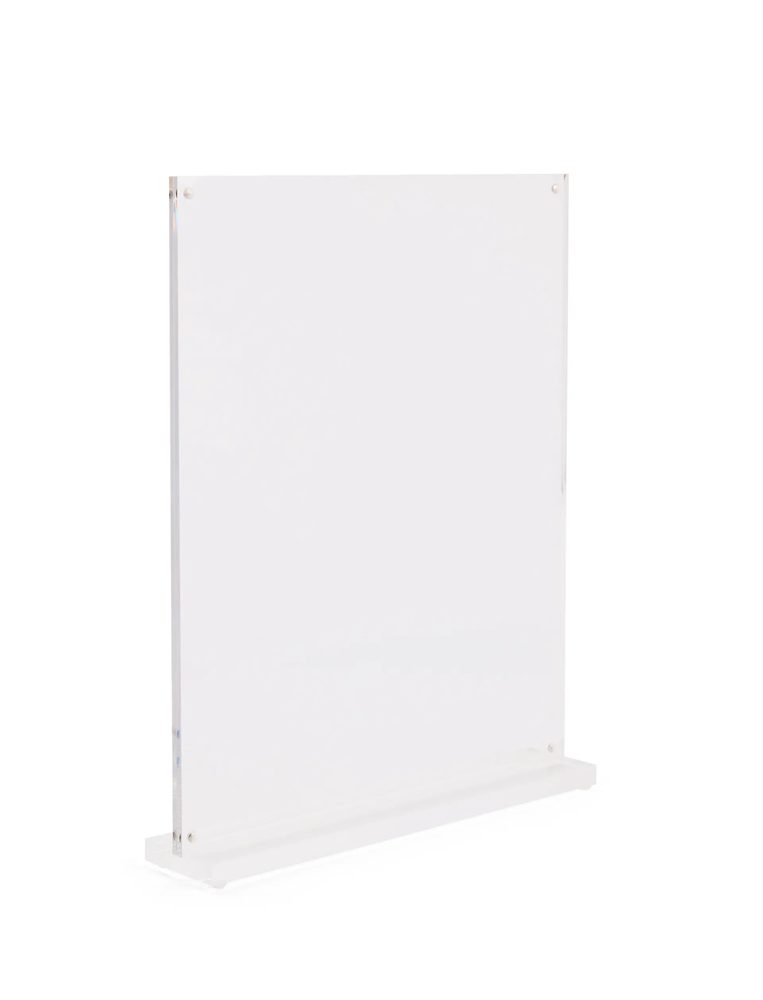 Kệ Menu Mica Acrylife Để Bàn – T-Style – Magnetic Closure – Mica Tái Chế – Trong Suốt