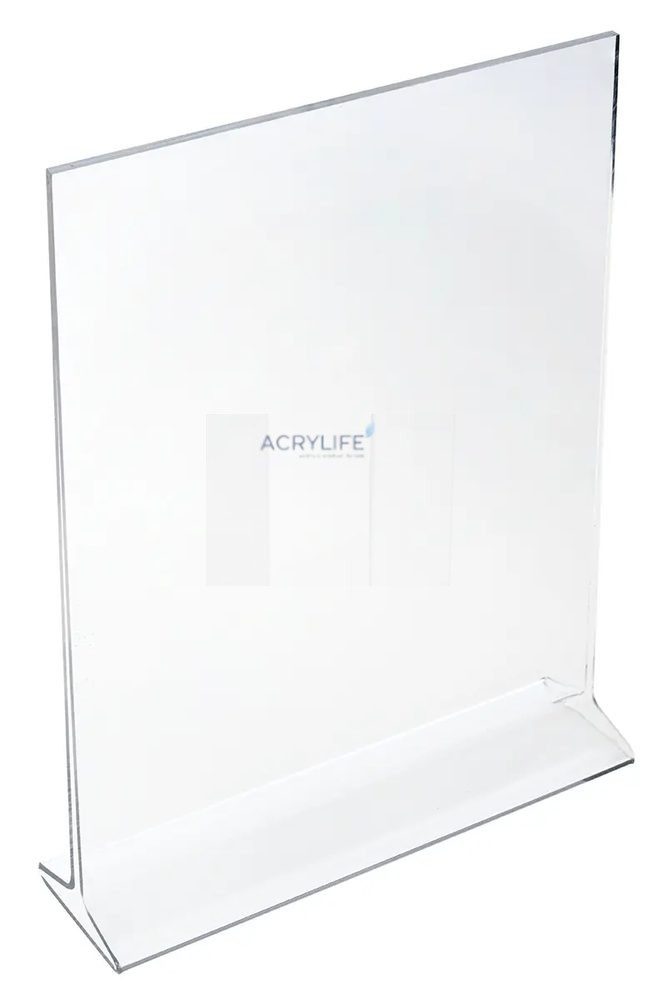 Kệ Menu Mica Acrylife Để Bàn – T-Style – Top Insert – Mica Tái Chế – Trong Suốt ảnh 2