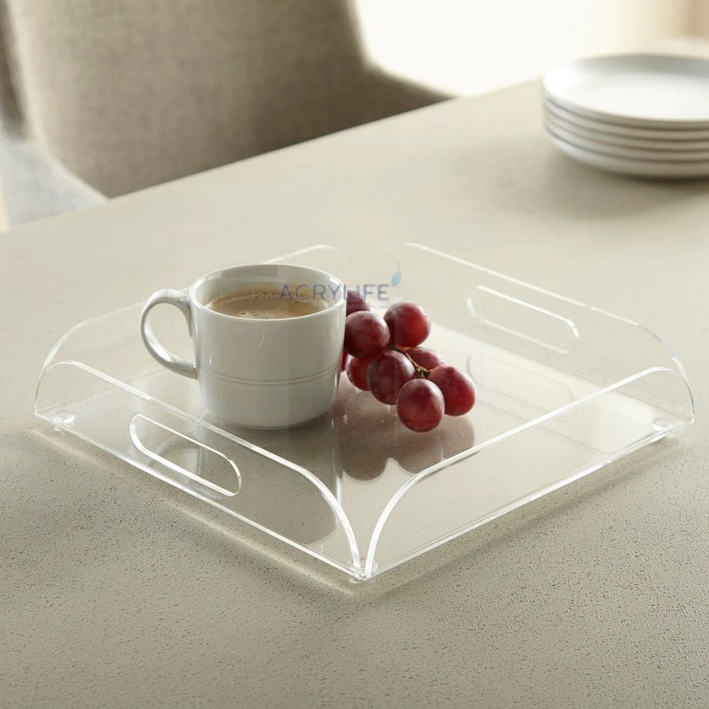 Khay phục vụ Mica Acrylife có tay cầm - Serving Platter Tray NB29 ảnh 2