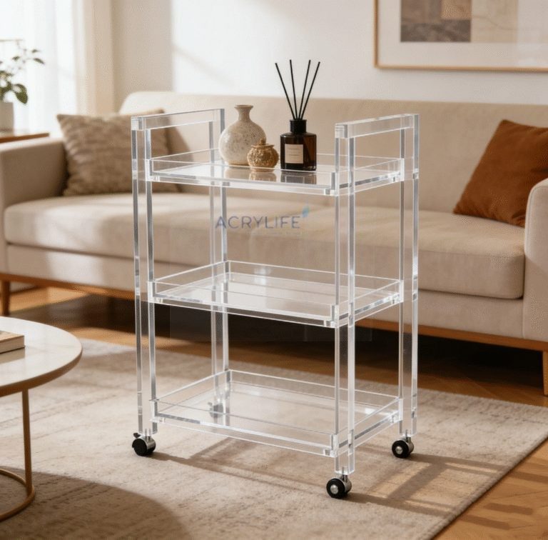 Xe Đẩy Bar Mica Acrylife Trong Suốt Cao Cấp ảnh 3